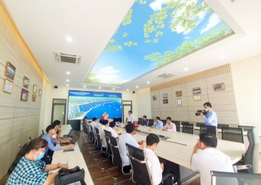 TIẾP ĐÓN ĐOÀN ĐẠI BIỂU UBND HUYỆN CẦN ĐƯỚC VỀ THĂM VÀ CHÚC TẾT TẠI KHU CN CẦU CẢNG PHƯỚC ĐÔNG